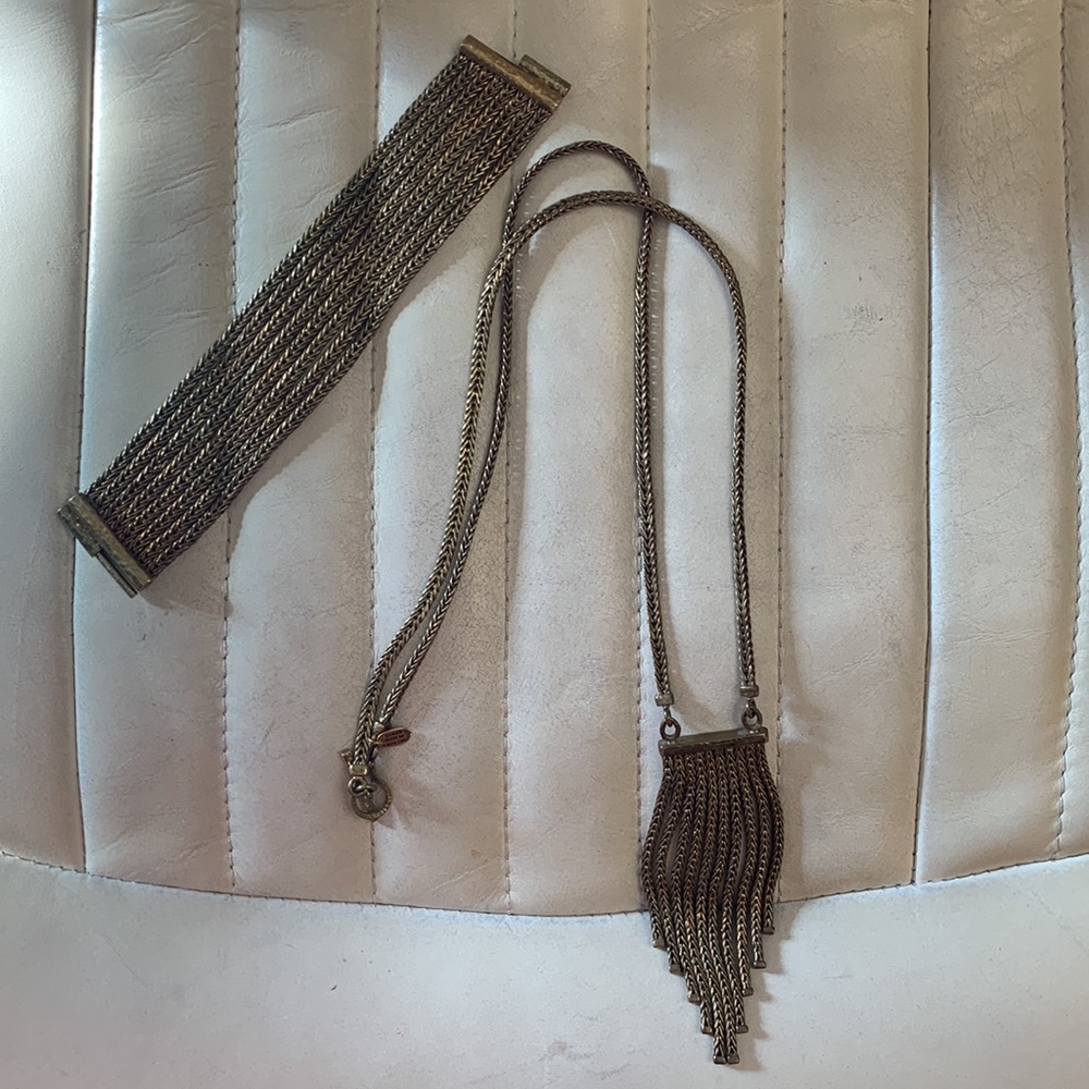 Karen London Brass Necklace and Brass Bracelet